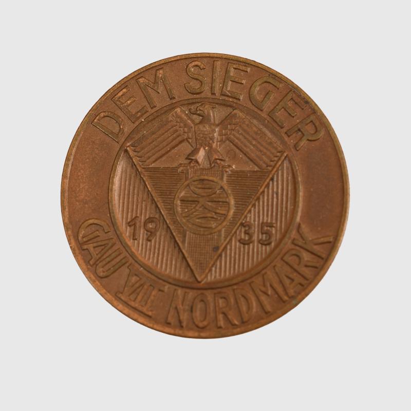 GERMAN WWII GAU NORDMARK AWARD.