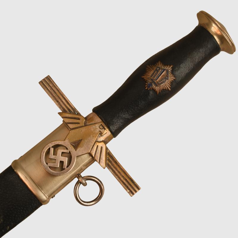 GERMAN WWII RLB 1ST PATTERN OFFICERS DAGGER.