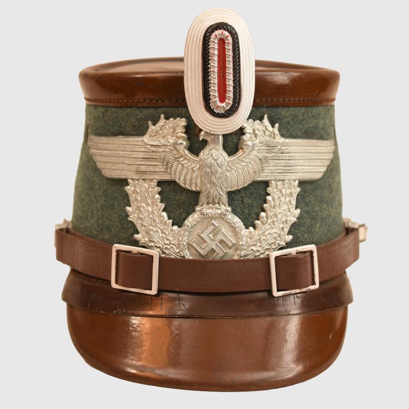 GERMAN WWII RURAL POLICE SHAKO.