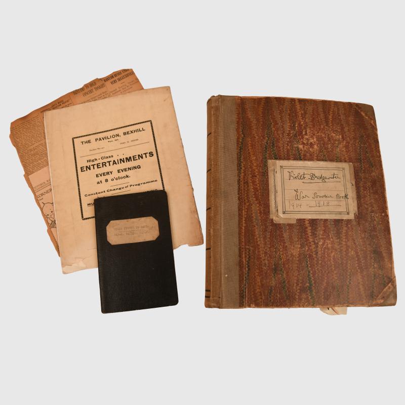 BRITISH CANADIAN WWI CANADIAN 143RD BATTALION SCRAPBOOK.