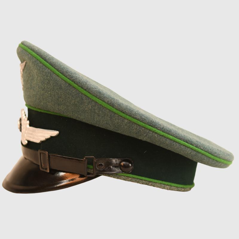 GERMAN WWII LPG GENERAL GOERING ENLISTED MANS OR NCO VISOR CAP.