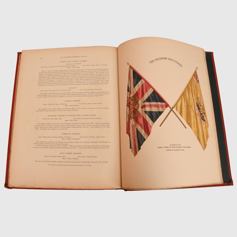 BRITISH SCOTTISH REGIMENTAL COLOURS BOOK.
