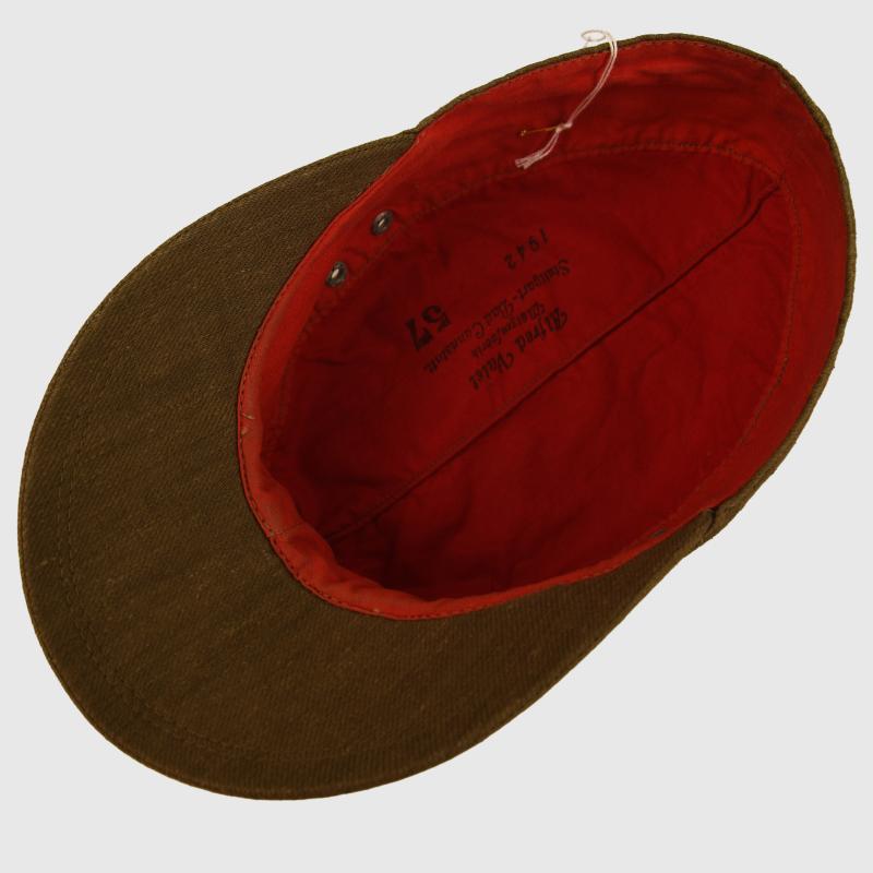 GERMAN WWII AFRIKAKORPS CHAPLAINS M.40 VISORED FIELD CAP.
