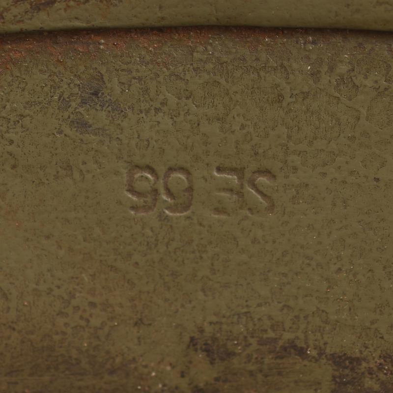 GERMAN WWII DOUBLE DECAL M35 COMBAT HELMET.