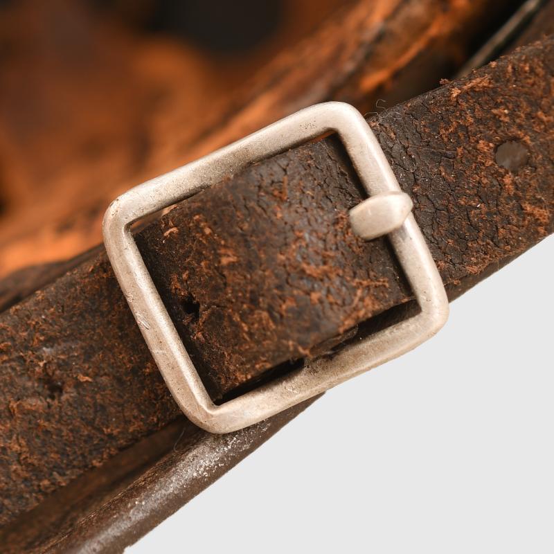 GERMAN WWII LUFTWAFFE DOUBLE DECAL M35 COMBAT HELMET.