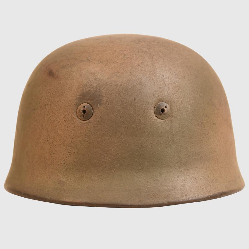 GERMAN WWII CAMOUFLAGE PARATROOPER HELMET.
