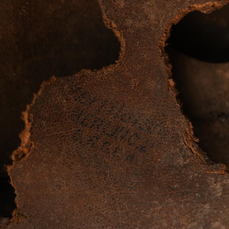 GERMAN WWII CAMOUFLAGE PARATROOPER HELMET.