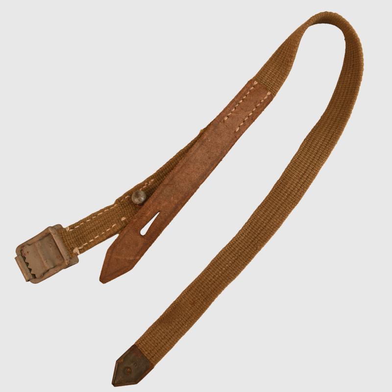 GERMAN WWII TROPICAL WATER BOTTLE STRAPS.