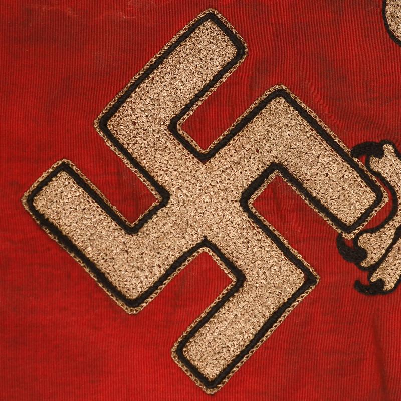 GERMAN WWII LUFTWAFFE FLAK REGIMENT TRUMPET BANNER.