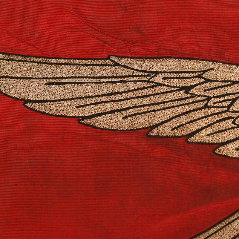 GERMAN WWII LUFTWAFFE FLAK REGIMENT TRUMPET BANNER.