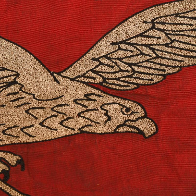 GERMAN WWII LUFTWAFFE FLAK REGIMENT TRUMPET BANNER.