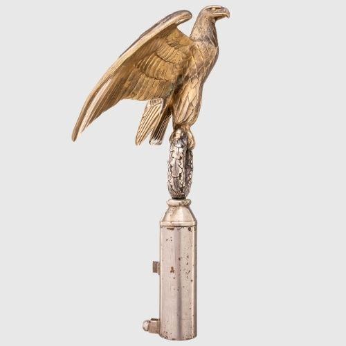 GERMAN WWII DEUTSCHLAND ERWACHE CAVALRY BANNER TOP.