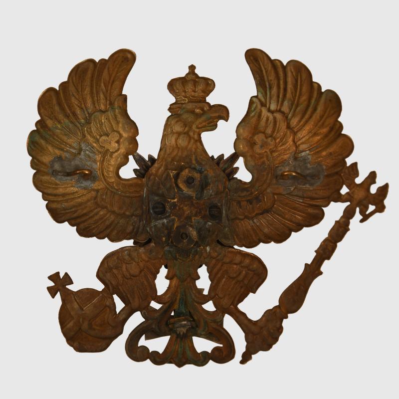 GERMAN WWI SAXON WEIMAR INFANTRY REGIMENT 94 ENLISTED RANKS HELMET PLATE.