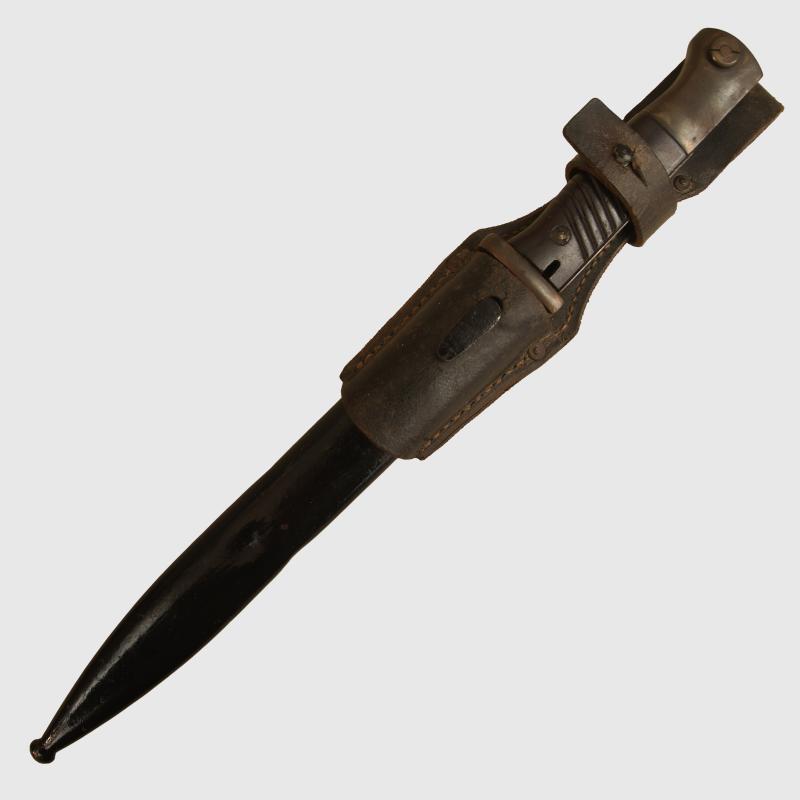 GERMAN WWII K98 POSTSCHUTZ AND BAHNSCHUTZ POLICE PATTERN BAYONET.