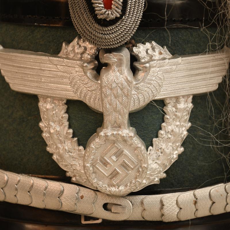 GERMAN WWII MUNICIPAL POLICE OFFICERS SHAKO.