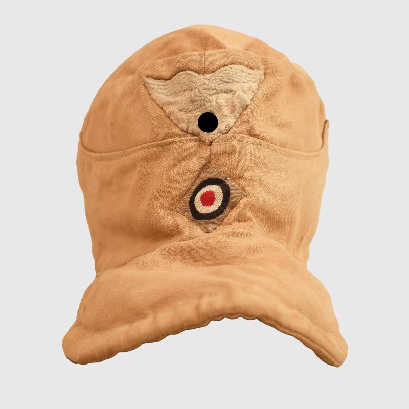 GERMAN WWII LUFTWAFFE TROPICAL M43 FIELD CAP.