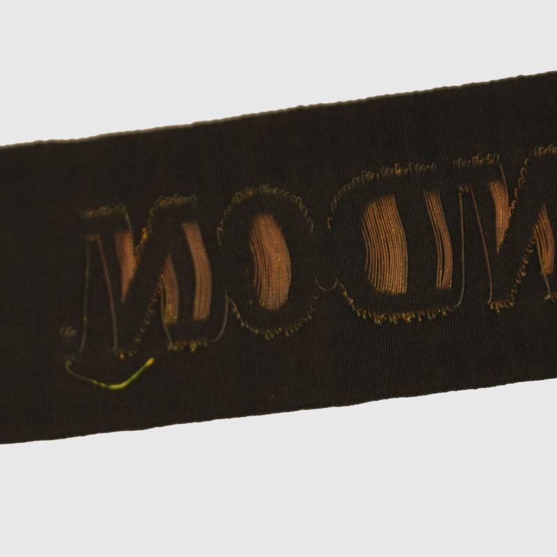 BRITISH WWI ROYAL NAVAL VOLUNTEER RESERVE LONDON CAP TALLY.