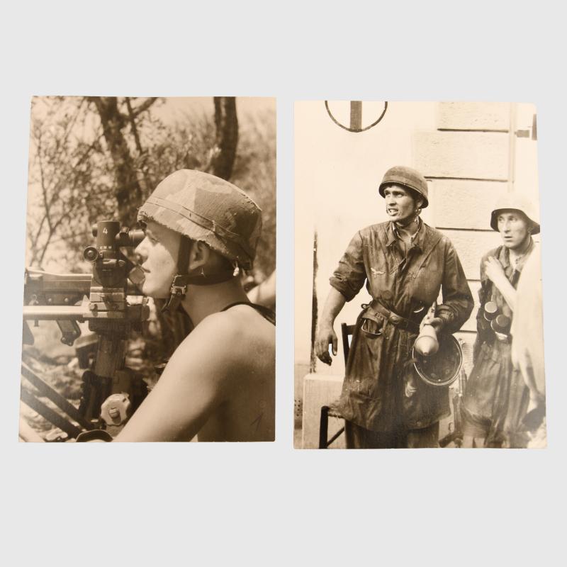 GERMAN WWII 8 PARATROOPER IMAGES FROM THE BUNDES ARCHIVE.