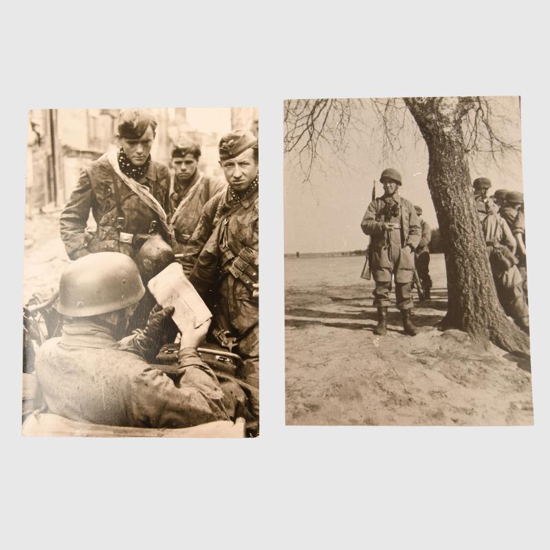 GERMAN WWII 7 PARATROOPER PHOTOGRAPHS.