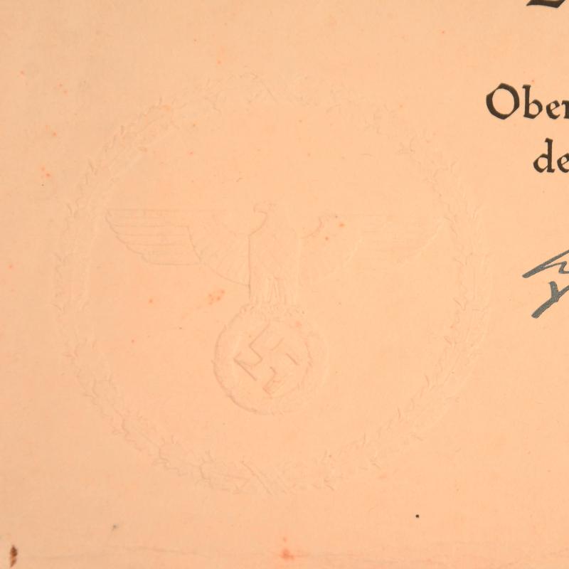 GERMAN WWII KRIEGSMARINE U BOAT SPANISH CROSS CITATION GROUP.