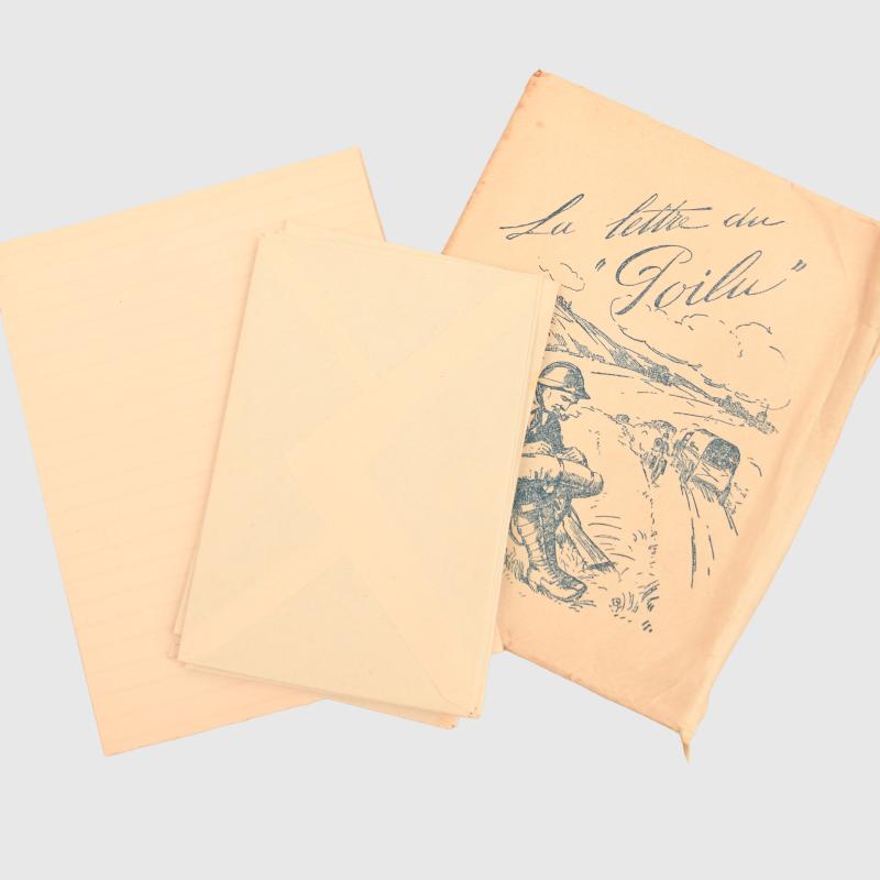 FRENCH WWI GROUPING OF SOLDIERS PERSONAL ITEMS.