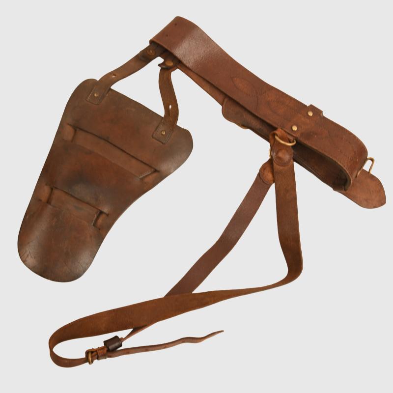BRITISH WWI TRACY COWBOY TYPE REVOLVER HOLSTER.