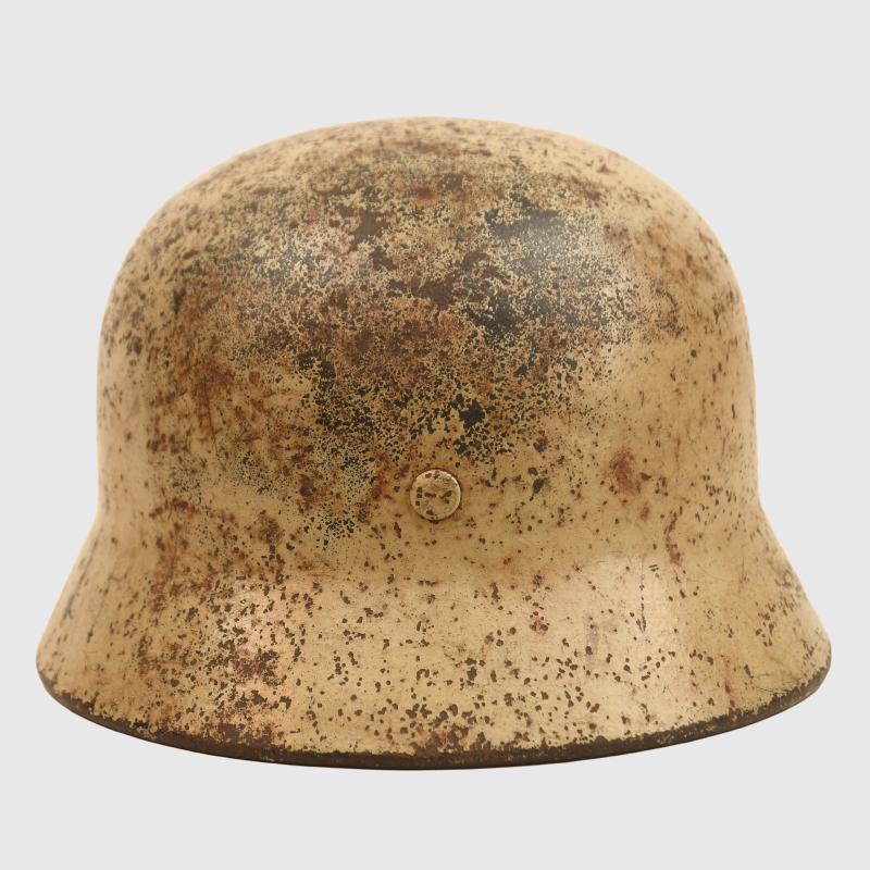 GERMAN WWII LUFTWAFFE ISSUED M.40 CAMOUFLAGE COMBAT HELMET.
