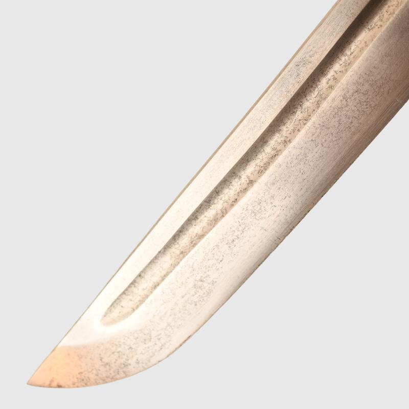 JAPANESE WWII NCO SWORD WITH COMBAT COVER AND BELT.