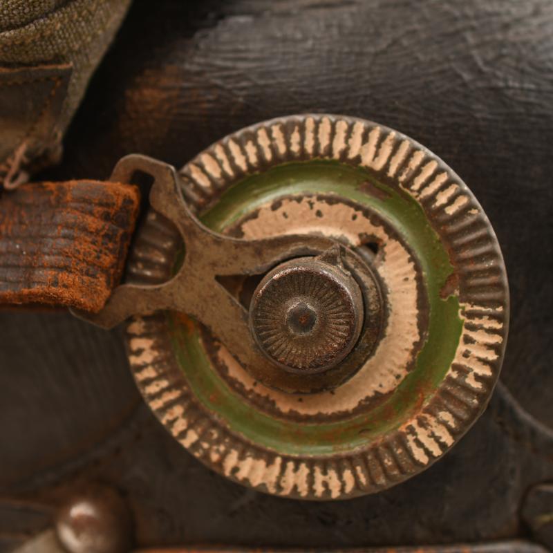 GERMAN WWI SAXON ARTILLERY FIELD GREY PICKELHAUBE WITH COVER.