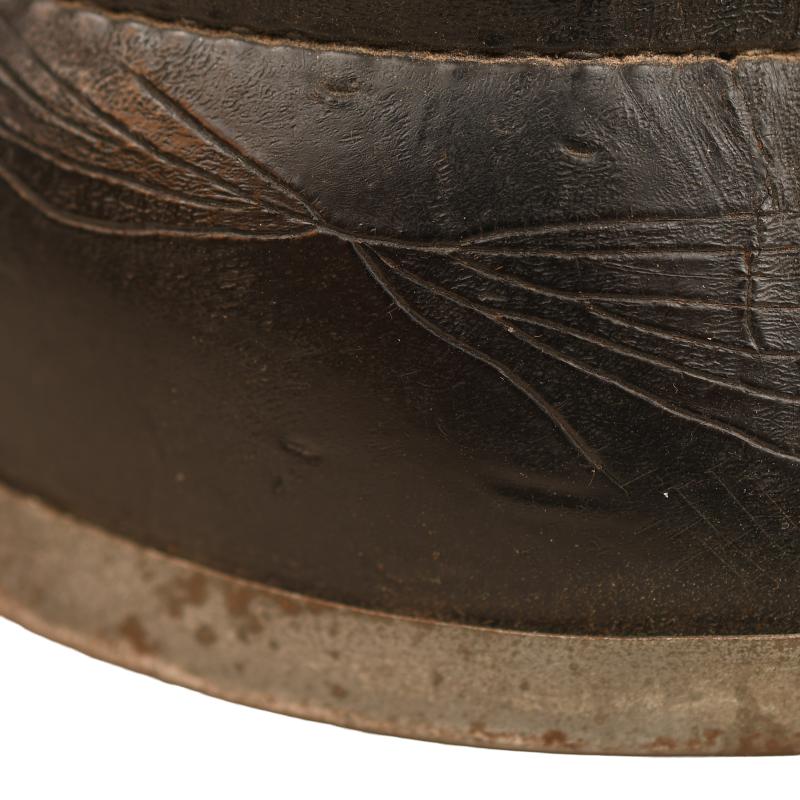 GERMAN WWI SAXON ARTILLERY FIELD GREY PICKELHAUBE WITH COVER.