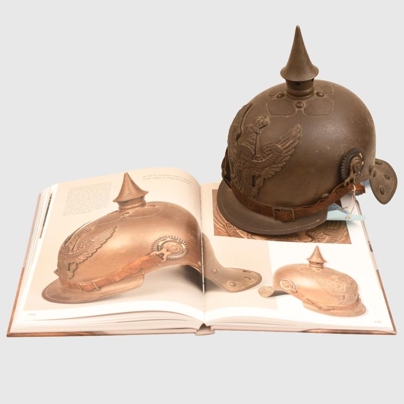 GERMAN WWI JAGER ZU PFERDE ENLISTED RANKS HELMET.