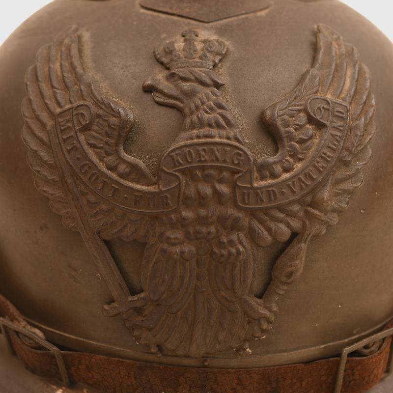 GERMAN WWI JAGER ZU PFERDE ENLISTED RANKS HELMET.