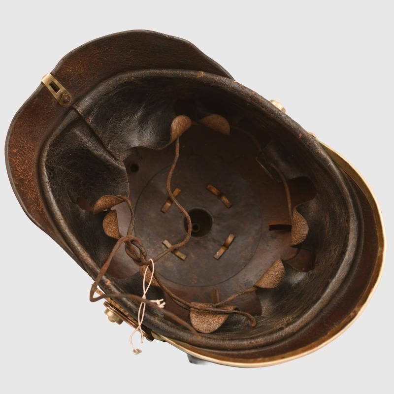 GERMAN WWI BADEN REGIMENT 109 ENLISTED RANKS PICKELHAUBE, REGIMENTALLY MARKED.