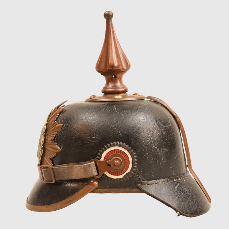 WWI IMPERIAL GERMAN MECKLENBURG SCHWERIN REGIMENT 90 ENLISTED RANKS PICKLEHAUBE.