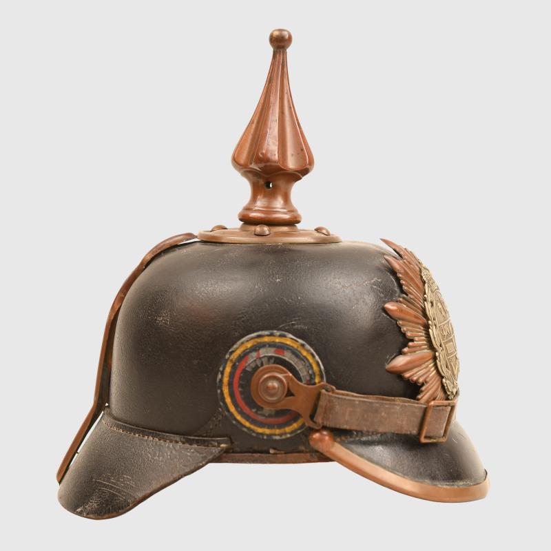 WWI IMPERIAL GERMAN MECKLENBURG SCHWERIN REGIMENT 90 ENLISTED RANKS PICKLEHAUBE.