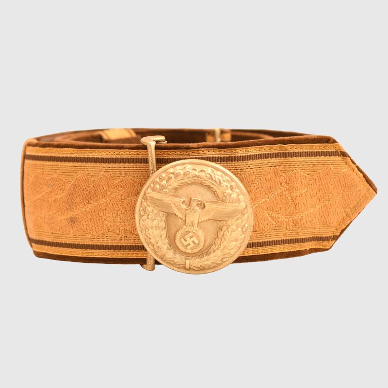 GERMAN WWII POLITICAL LEADERS PARADE BROCADE BELT.