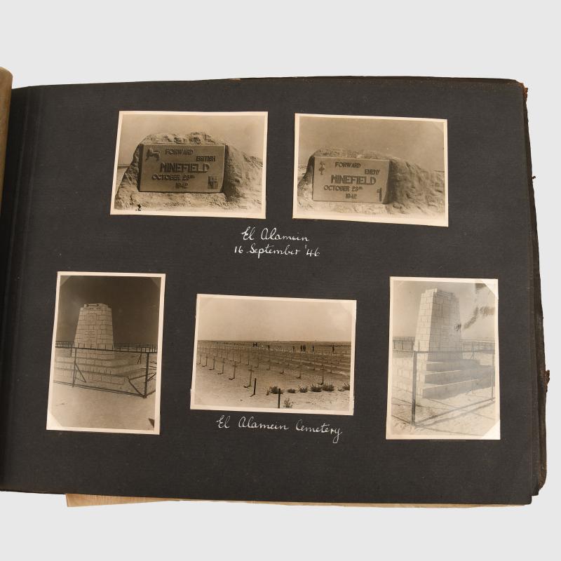 BRITISH WWII EL ALAMEIN AND MIDDLE EAST PHOTOGRAPH ALBUMS.