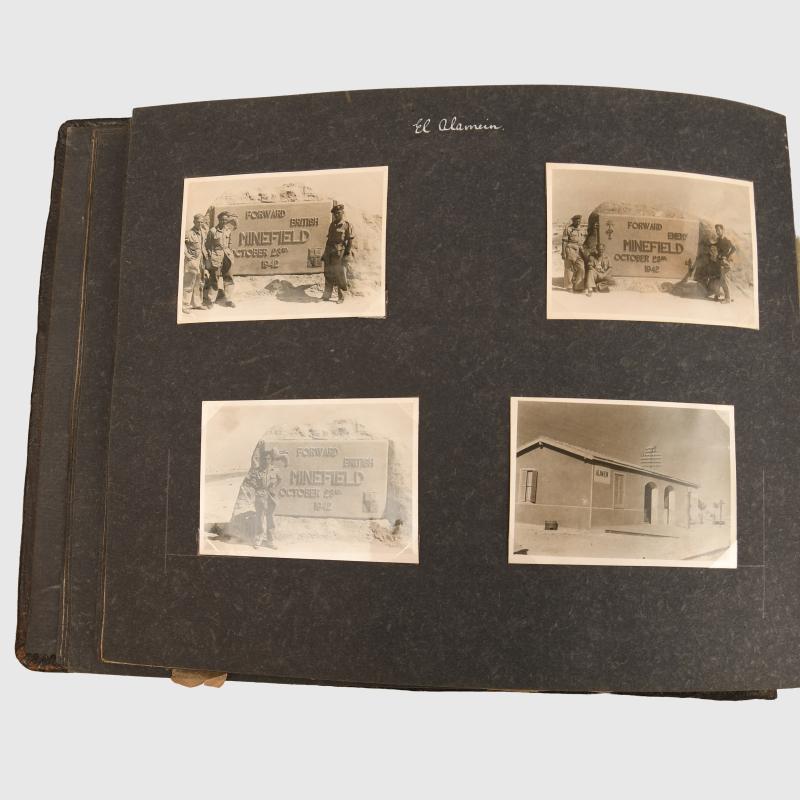 BRITISH WWII EL ALAMEIN AND MIDDLE EAST PHOTOGRAPH ALBUMS.