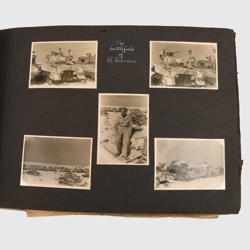 BRITISH WWII EL ALAMEIN AND MIDDLE EAST PHOTOGRAPH ALBUMS.