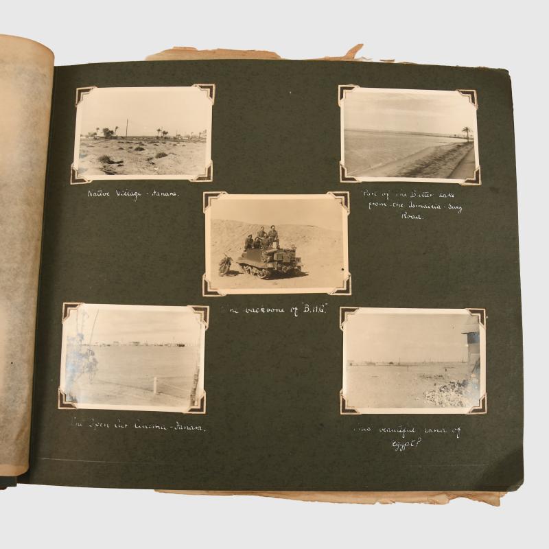 BRITISH WWII EL ALAMEIN AND MIDDLE EAST PHOTOGRAPH ALBUMS.