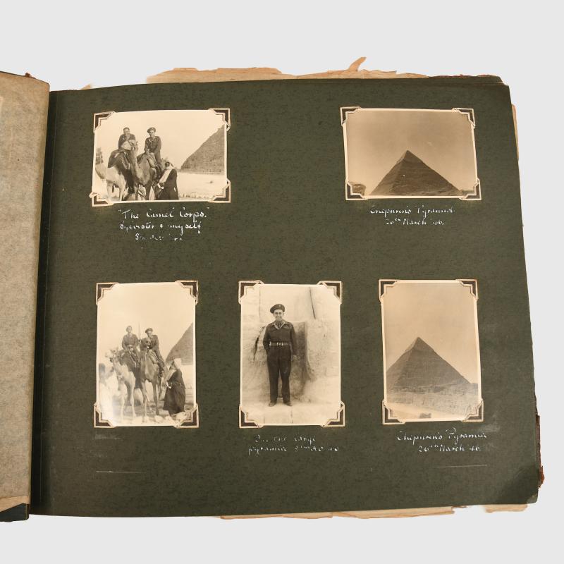 BRITISH WWII EL ALAMEIN AND MIDDLE EAST PHOTOGRAPH ALBUMS.
