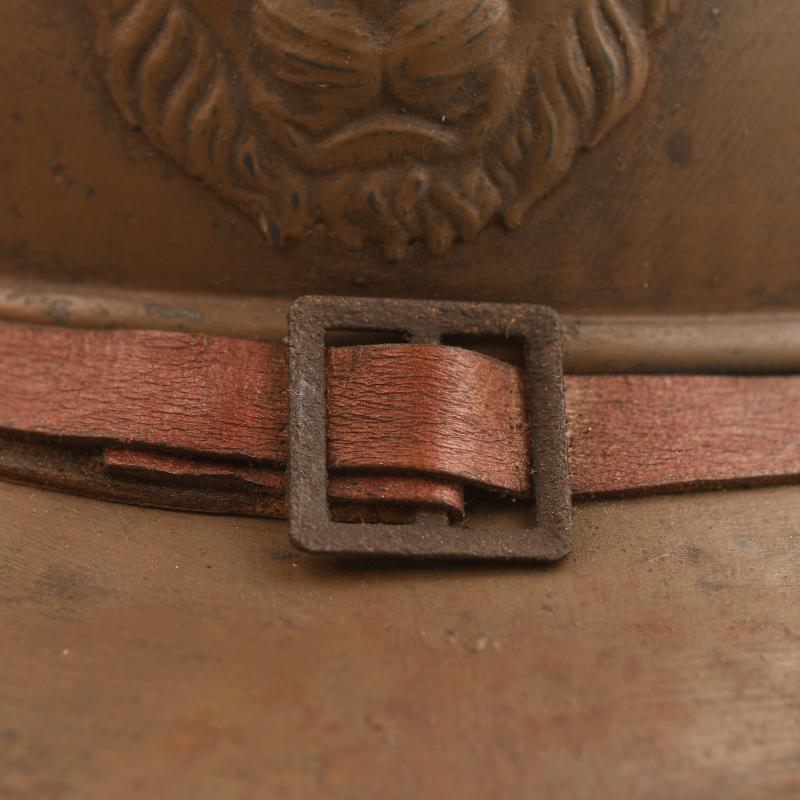 BELGIUM WWI COMBAT HELMET.