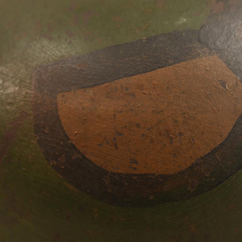GERMAN WWI M.18 CAMOUFLAGE HELMET.