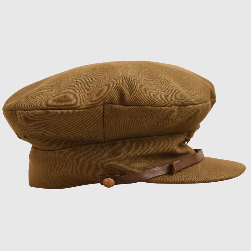 BRITISH WWI OFFICERS TRENCH FLOPPY CAP, DEPOT ISSUED.