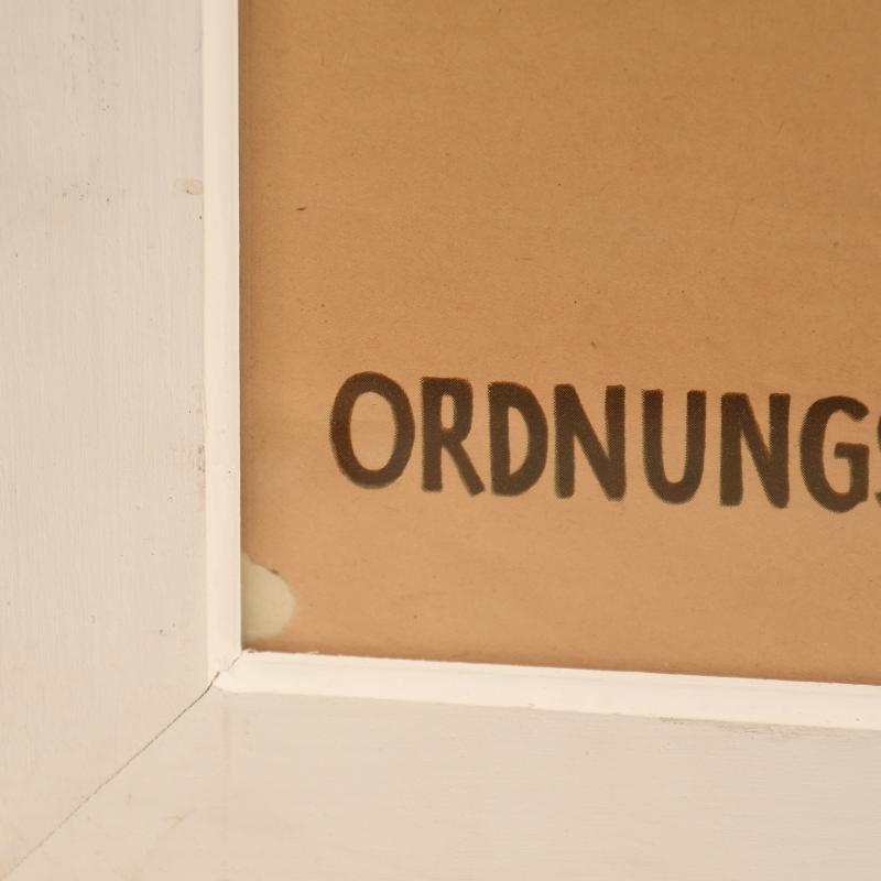 GERMAN WWII WAFFEN SS POLICE WINTER HELP WORK POSTER.