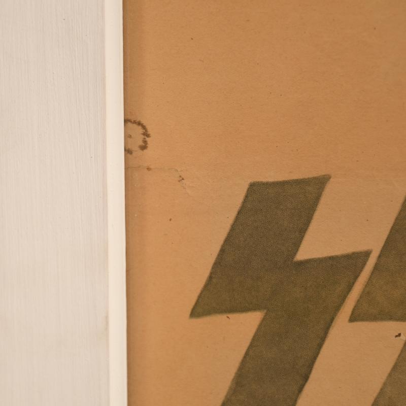 GERMAN WWII WAFFEN SS POLICE WINTER HELP WORK POSTER.