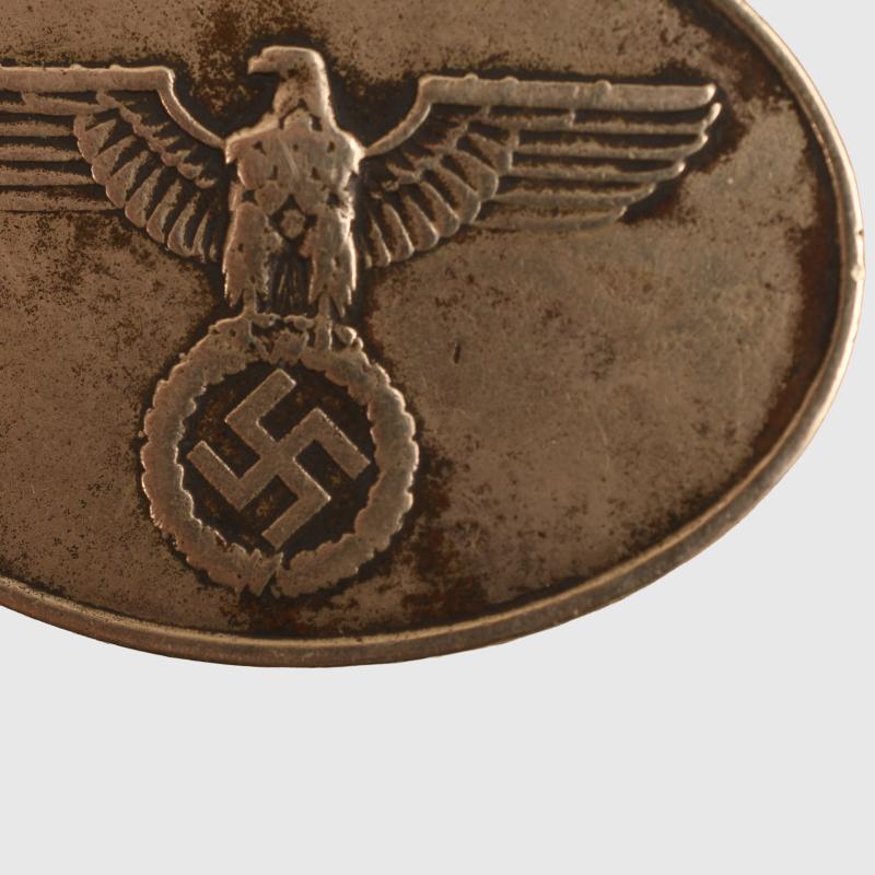 GERMAN WWII GEHEINE STAATSPOLIZEI (GESTAPO) WARRANT DISC.