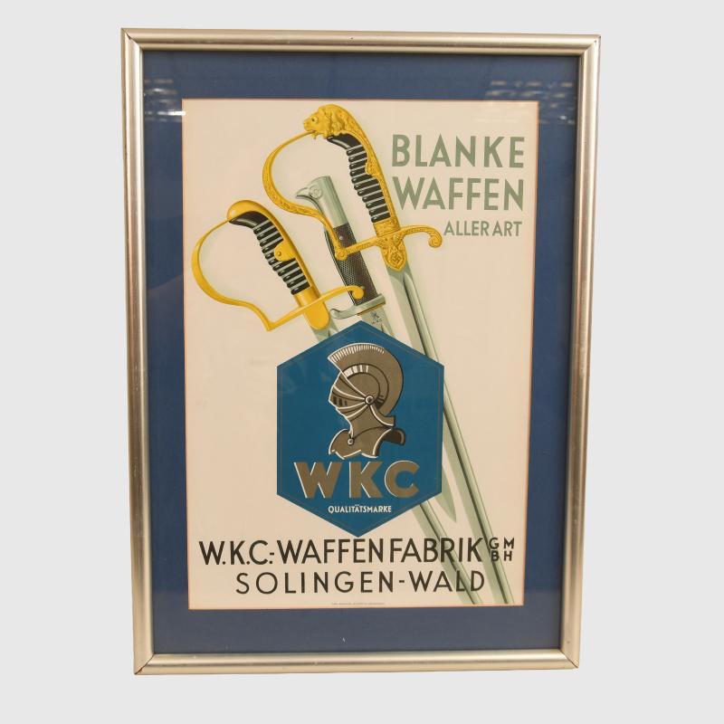GERMAN WWII WKC ADVERTSING BOARD.