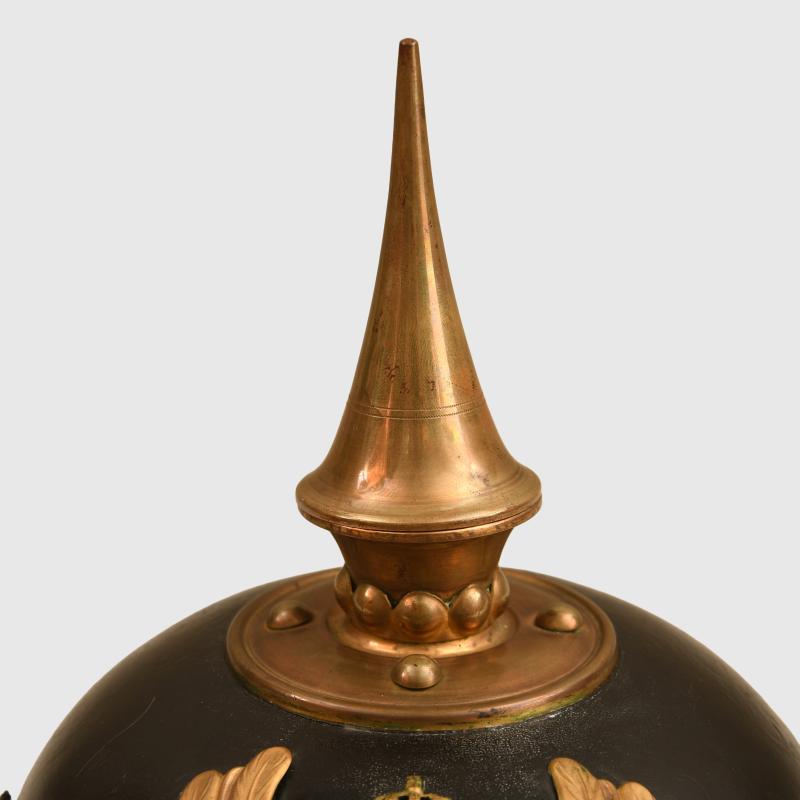 IMPERIAL GERMAN BRUNSWICK INFANTRY REGIMENT 92 1 YEAR VOLUNTEER PICKELHAUBE.