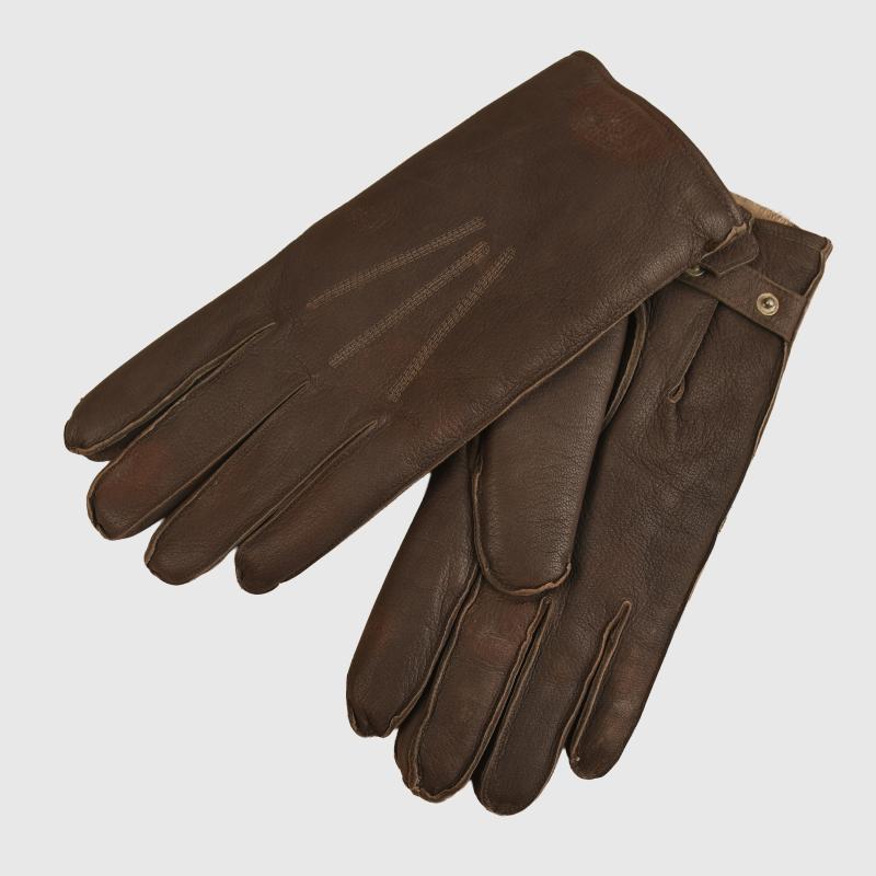 GERMAN WWII LUFTWAFFE FUR LINED FLYING GLOVES.
